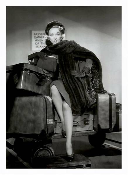Постер Dietrich, Marlene (No Highway In The Sky) с типом исполнения На холсте в раме в багетной раме 221-03