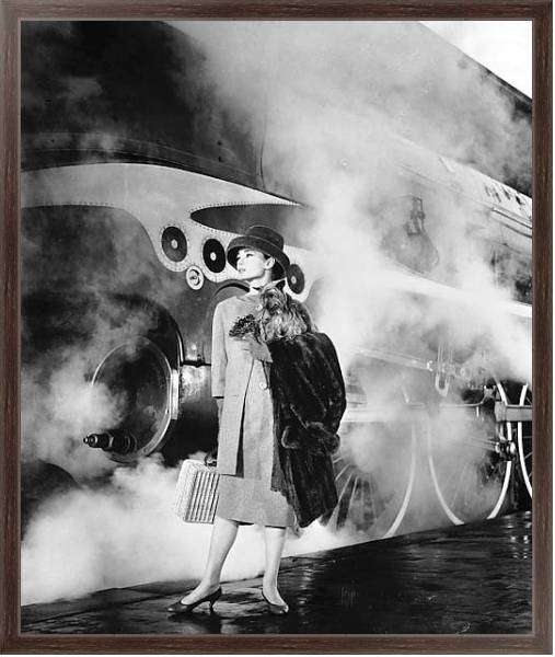 Постер Хепберн Одри 211 с типом исполнения На холсте в раме в багетной раме 221-02