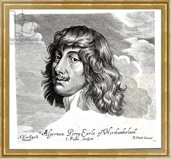 Постер Portrait of Algernon Percy, Tenth Earl of Northumberland, engraved by John Payne с типом исполнения На холсте в раме в багетной раме NA033.1.051