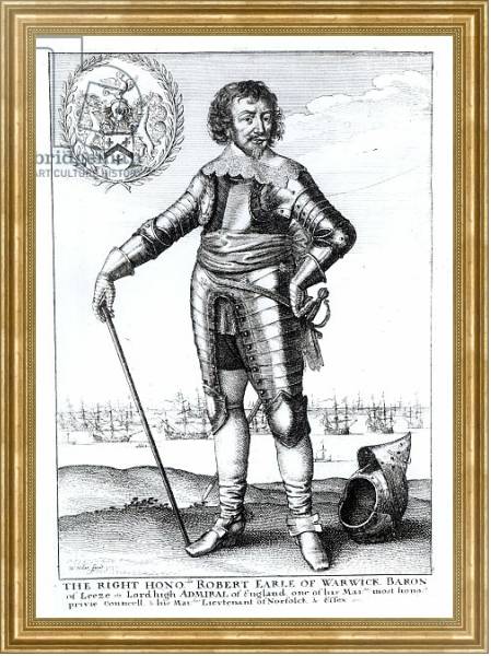 Постер Robert Rich, 2nd Earl of Warwick с типом исполнения На холсте в раме в багетной раме NA033.1.051