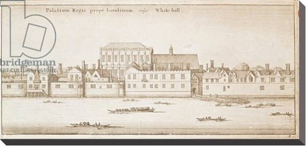 Постер View of Whitehall, 1645 с типом исполнения На холсте без рамы