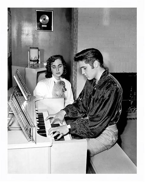 Постер Presley, Elvis 13 с типом исполнения На холсте в раме в багетной раме 221-03