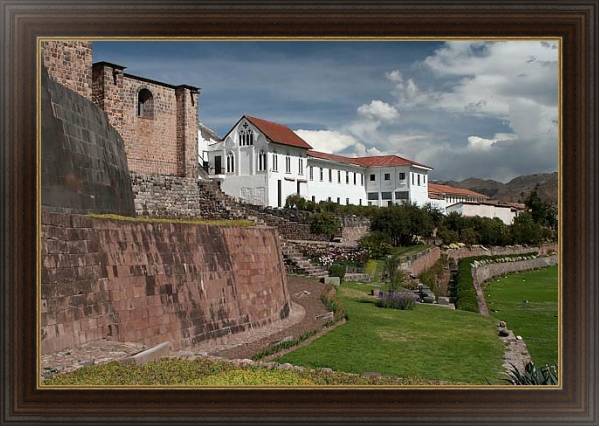 Постер Перу. Доминиканский Монастырь в Куско с типом исполнения На холсте в раме в багетной раме 1.023.151