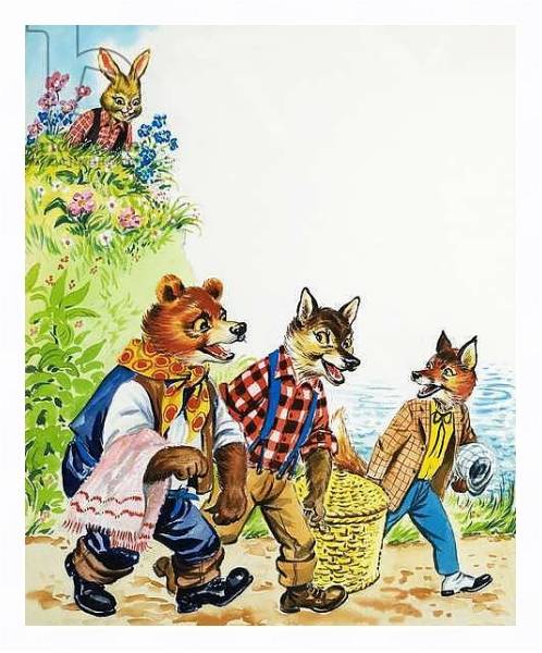 Постер Brer Rabbit 112 с типом исполнения На холсте в раме в багетной раме 221-03