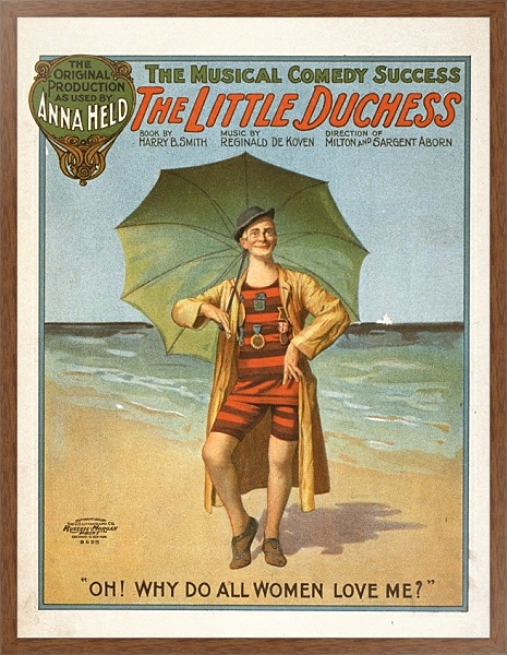 Постер The little duchess the musical comedy success. с типом исполнения На холсте в раме в багетной раме 1727.4310