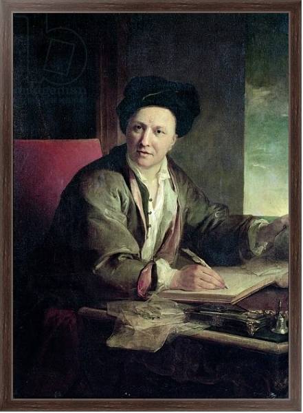 Постер Portrait of Bernard le Bovier de Fontenelle с типом исполнения На холсте в раме в багетной раме 221-02
