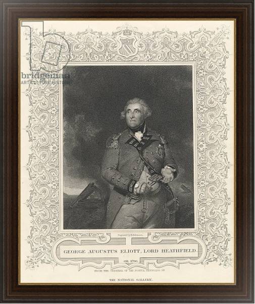 Постер George Augustus Eliott, 1st Baron Heathfield с типом исполнения На холсте в раме в багетной раме 1.023.151