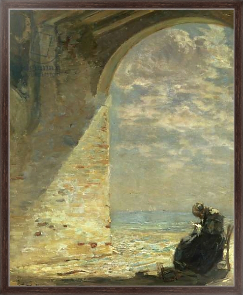 Постер At The Gateway, 1911 с типом исполнения На холсте в раме в багетной раме 221-02