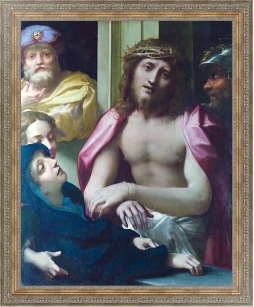 Постер Представление Христа людям 1 с типом исполнения На холсте в раме в багетной раме 484.M48.310
