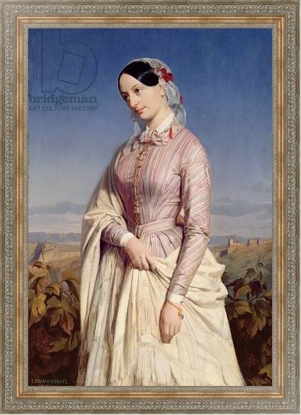 Постер Portrait of a Woman, c.1846 с типом исполнения На холсте в раме в багетной раме 484.M48.310