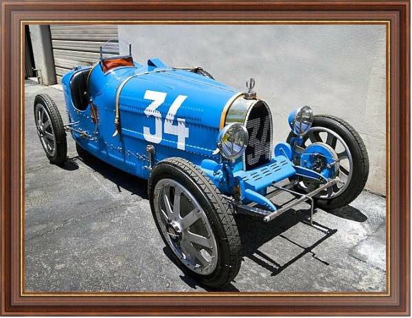 Постер Bugatti Type 37A '1928–30 с типом исполнения На холсте в раме в багетной раме 35-M719P-83
