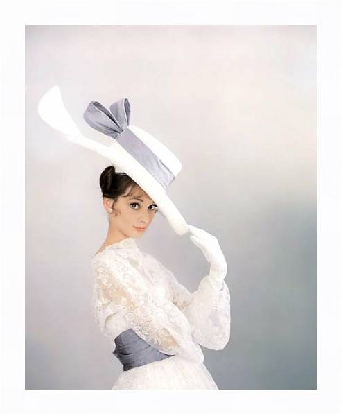 Постер Хепберн Одри 182 с типом исполнения На холсте в раме в багетной раме 221-03
