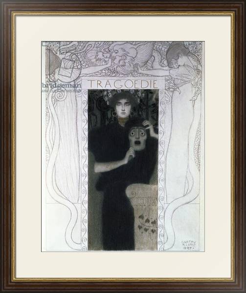 Постер Tragedy, 1897 с типом исполнения Под стеклом в багетной раме 1.023.036