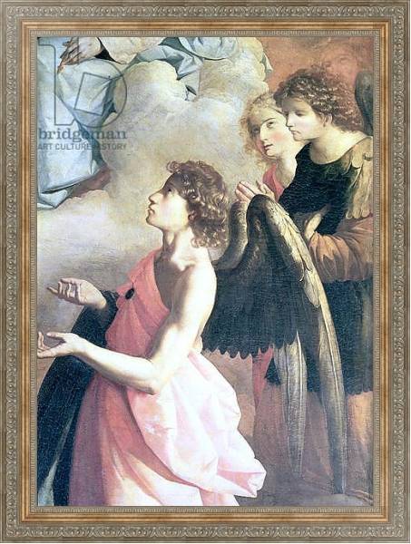 Постер Angels: Detail from The Apotheosis of St. Jerome, c.1638-39 с типом исполнения На холсте в раме в багетной раме 484.M48.310