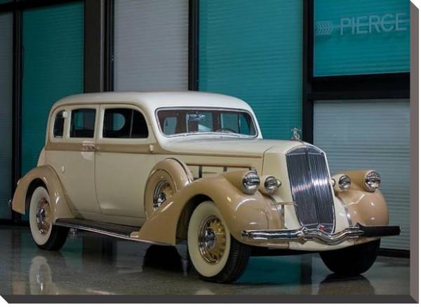 Постер Pierce-Arrow Deluxe 8 Touring Sedan '1936 с типом исполнения На холсте без рамы