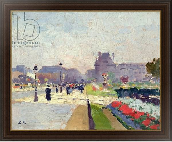 Постер Avenue Paul Deroulede, Tuileries, Paris с типом исполнения На холсте в раме в багетной раме 1.023.151