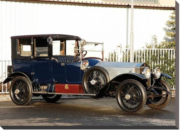 Постер Rolls-Royce Silver Ghost 40 50 Coupe de Ville by Mulbacher '1920 с типом исполнения На холсте без рамы
