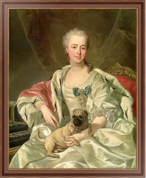 Постер Princess Ekaterina Golitsyna 1759 с типом исполнения На холсте в раме в багетной раме 35-M719P-83