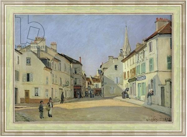 Постер Rue de la Chaussee at Argenteuil, 1872 с типом исполнения На холсте в раме в багетной раме NA053.0.113
