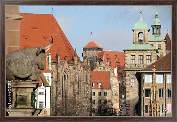 Постер Германия. Нюрнберг 3 с типом исполнения На холсте в раме в багетной раме 221-02