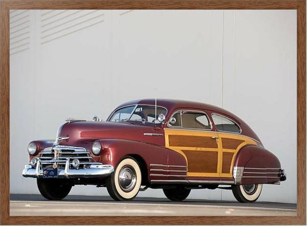 Постер Chevrolet Fleetline Aerosedan Country Club Woody '1948 с типом исполнения На холсте в раме в багетной раме 1727.4310