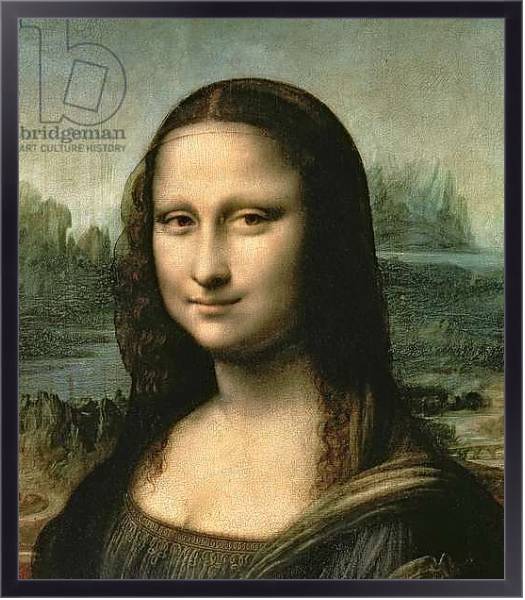 Постер Mona Lisa, c.1503-6 2 с типом исполнения На холсте в раме в багетной раме 221-01