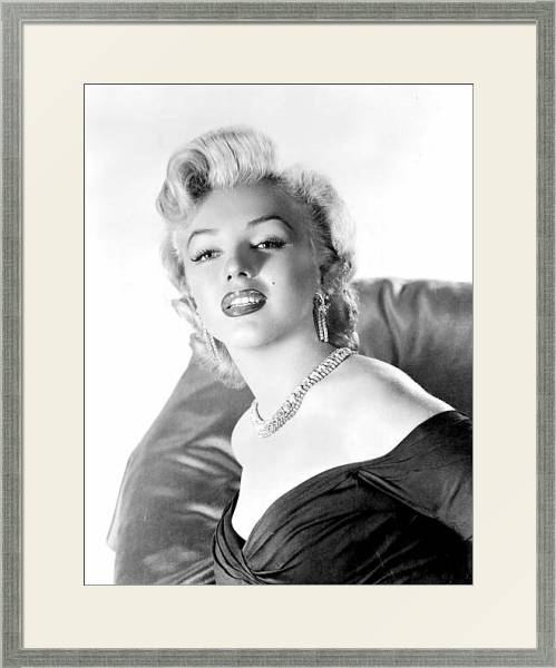 Постер Monroe, Marilyn 9 с типом исполнения Под стеклом в багетной раме 1727.2510
