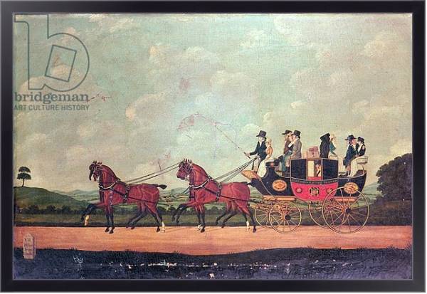 Постер The Dartford, Crayford and Bexley Stagecoach с типом исполнения На холсте в раме в багетной раме 221-01
