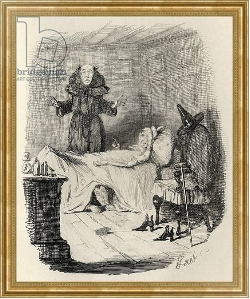 Постер The Confession of the old woman clothed in grey, from 'The Ingoldsby Legends' с типом исполнения На холсте в раме в багетной раме NA033.1.051