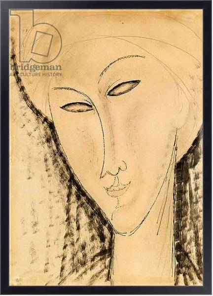 Постер Head of a Woman 1 с типом исполнения На холсте в раме в багетной раме 221-01