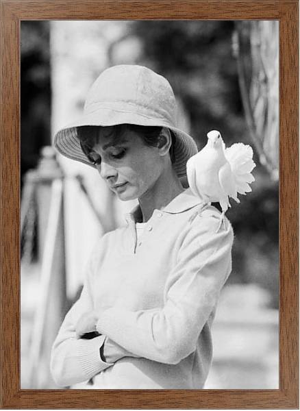 Постер Хепберн Одри 110 с типом исполнения На холсте в раме в багетной раме 1727.4310