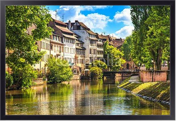 Постер Франция, Страсбург. Улицы города №4 с типом исполнения На холсте в раме в багетной раме 221-01
