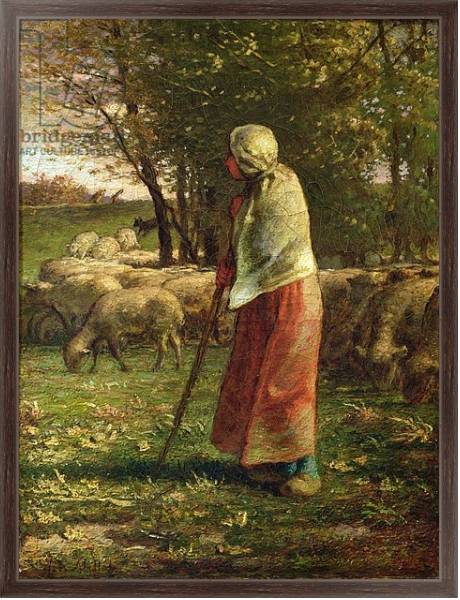 Постер The Little Shepherdess с типом исполнения На холсте в раме в багетной раме 221-02