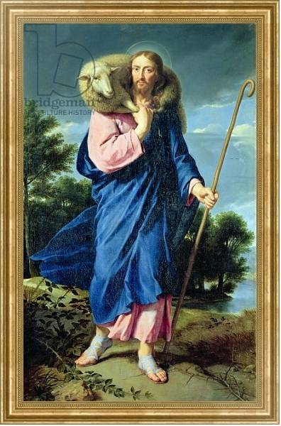 Постер The Good Shepherd, c.1650-60 с типом исполнения На холсте в раме в багетной раме NA033.1.051