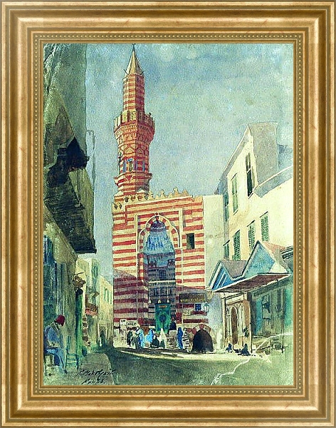 Постер Каир. Около 1867 с типом исполнения На холсте в раме в багетной раме NA033.1.051