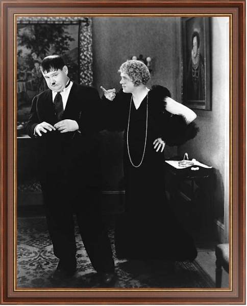 Постер Laurel & Hardy (Twice Two) 2 с типом исполнения На холсте в раме в багетной раме 35-M719P-83