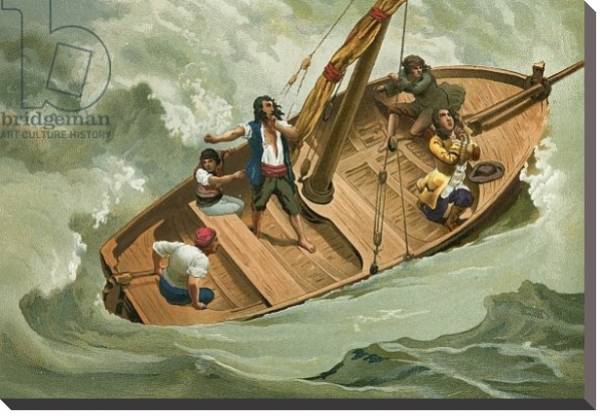 Постер Leibniz in a boat on the Adriatic с типом исполнения На холсте без рамы