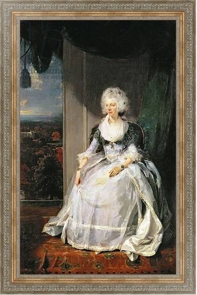 Постер Queen Charlotte, 1789-90, wife of George III с типом исполнения На холсте в раме в багетной раме 484.M48.310