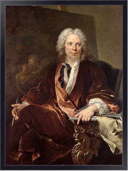 Постер Portrait of Louis Galloche 1734 с типом исполнения На холсте в раме в багетной раме 221-01