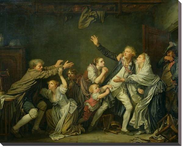 Постер The Father's Curse or The Ungrateful Son, 1777 с типом исполнения На холсте без рамы