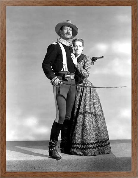 Постер Wayne, John (Rio Grande) с типом исполнения На холсте в раме в багетной раме 1727.4310