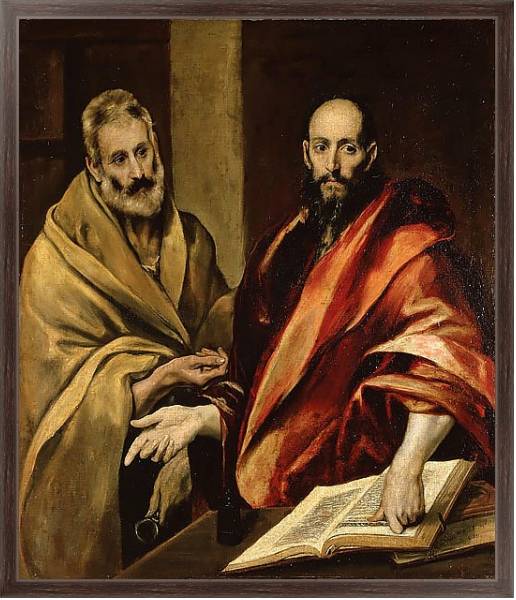 Постер Апостолы Петр и Павел с типом исполнения На холсте в раме в багетной раме 221-02