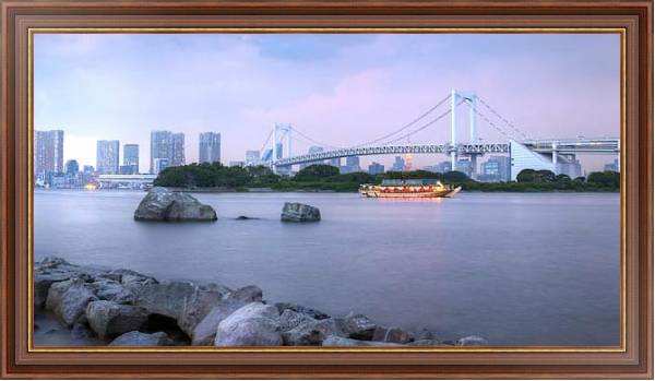 Постер Радужный мост. Токио с типом исполнения На холсте в раме в багетной раме 35-M719P-83