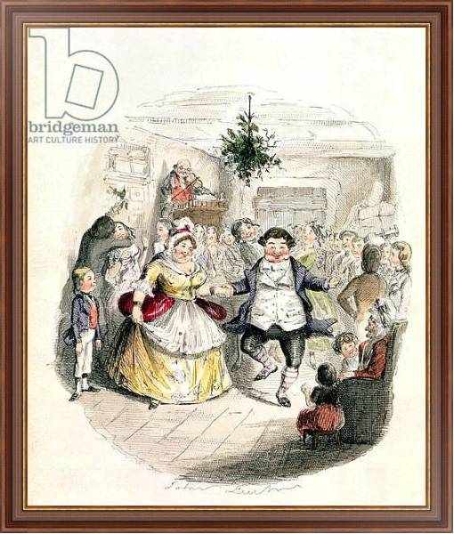 Постер Mr Fezziwig's Ball, from 'A Christmas Carol' by Charles Dickens 1843 с типом исполнения На холсте в раме в багетной раме 35-M719P-83