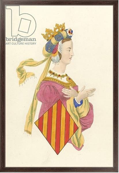 Постер Queen Leanora of Arragon с типом исполнения На холсте в раме в багетной раме 221-02