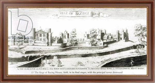 Постер The Siege of Basing House, 1645 с типом исполнения На холсте в раме в багетной раме 35-M719P-83