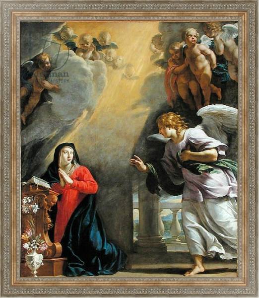 Постер The Annunciation 6 с типом исполнения На холсте в раме в багетной раме 484.M48.310