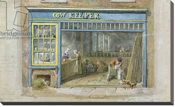 Постер Cow Keeper, 1825 с типом исполнения На холсте без рамы