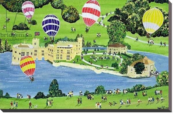Постер Ballooning at Leeds Castle с типом исполнения На холсте без рамы