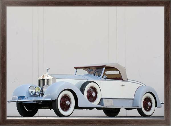 Постер Rolls-Royce Phantom I Playboy Roadster '1927 с типом исполнения На холсте в раме в багетной раме 221-02